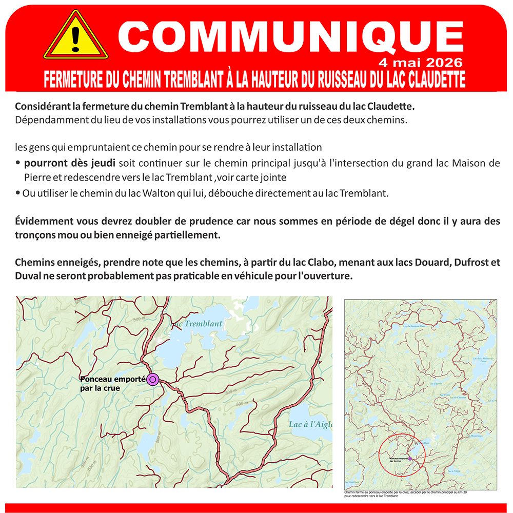 Communique caping tremblant 05 04 2026 01